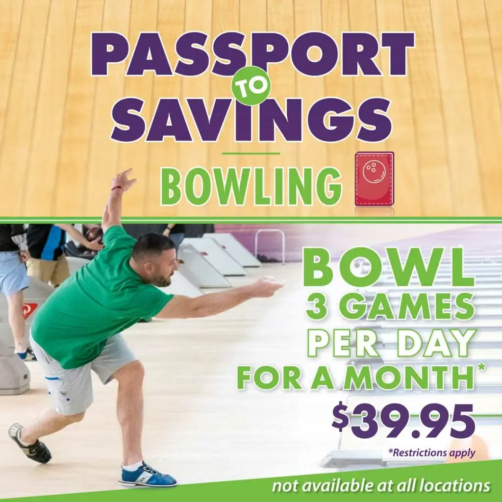 Passport to Savings bowling offer